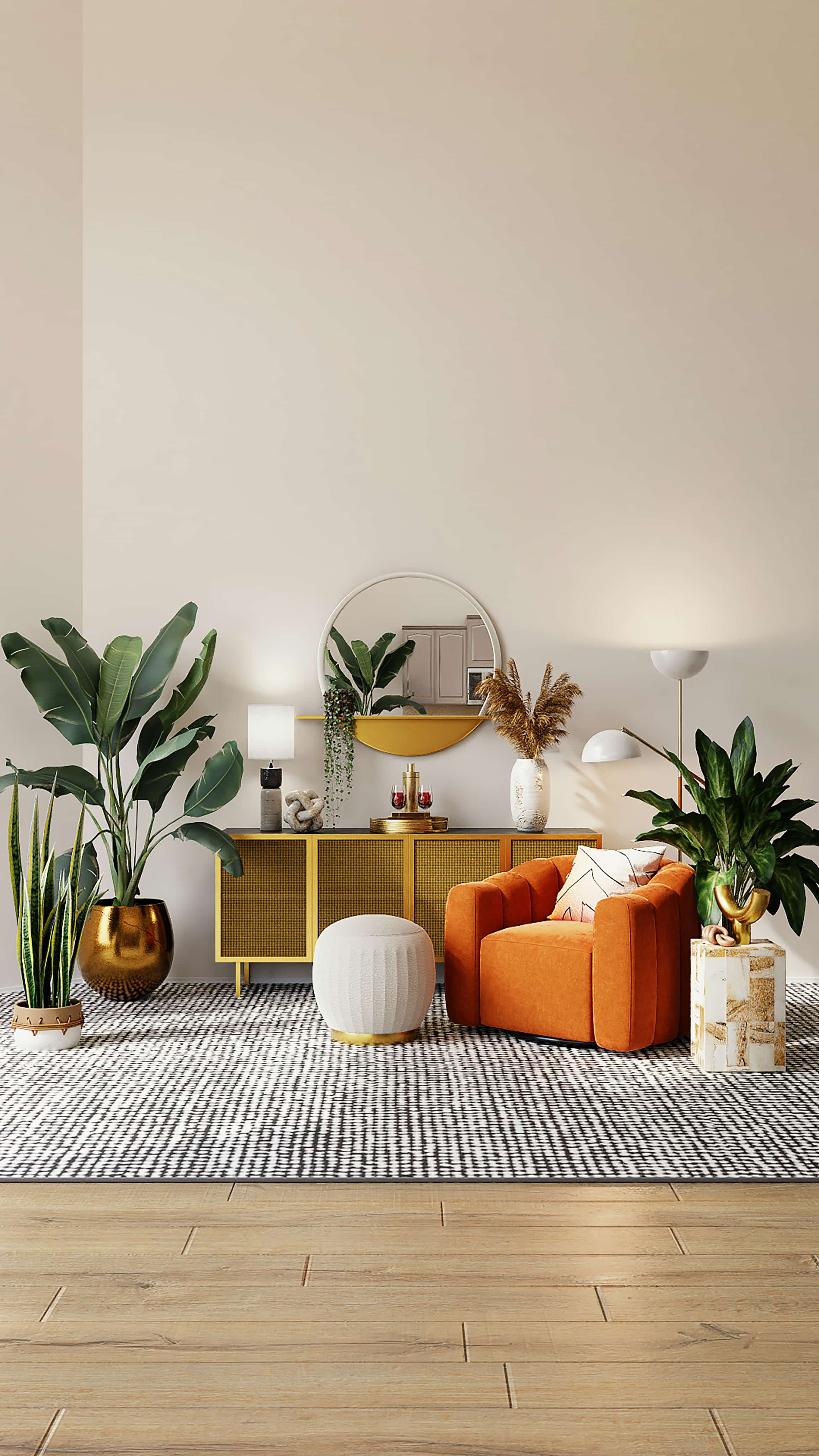 Plant-based cleaning supplies arranged for eco-friendly home cleaning